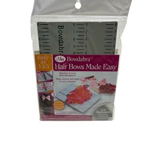 Mini Bowdabra Hair Bows Made Easy Kit with Tool Ruler Wire‎ and Instructional CD